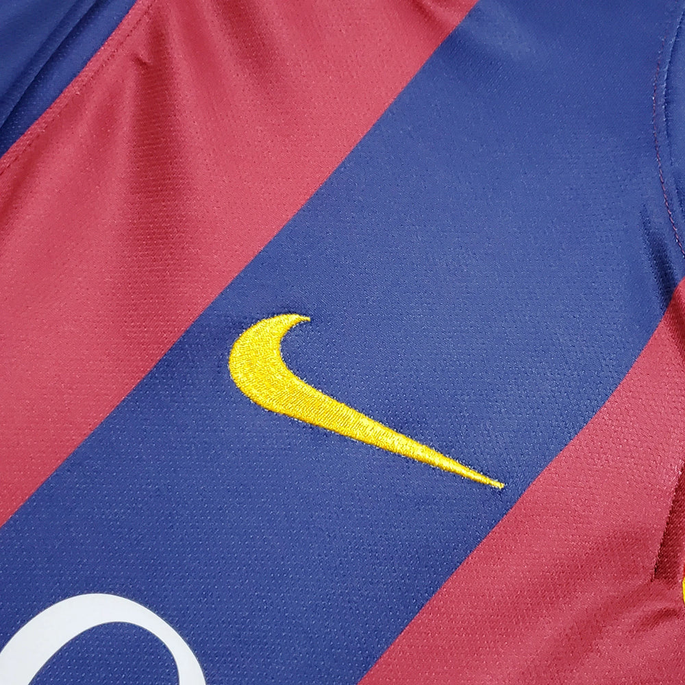 2014 Barcelona Retro Home Jersey - 4