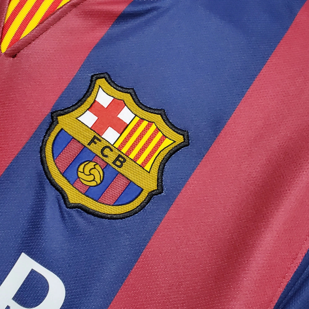 2014 Barcelona Retro Home Jersey - 3